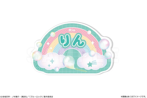『ブルーロック』おなまえバッジ Ver. Soap bubbles 02 糸師凛